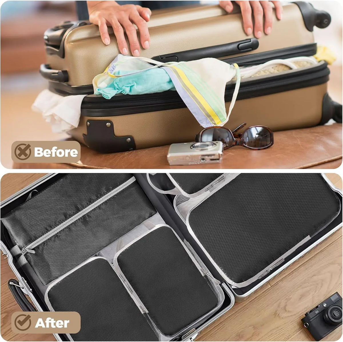Compression Packing Cubes — 4-Piece Set
