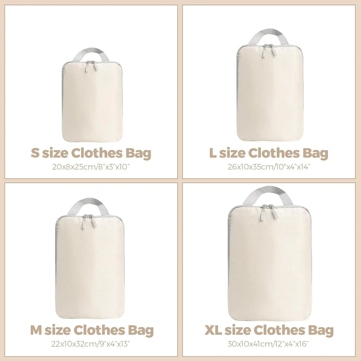 Compression Packing Cubes — 4-Piece Set
